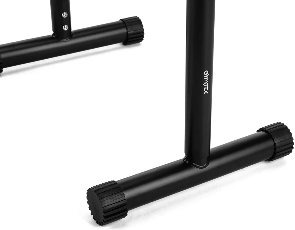 Station de Dips Stable pour Musculation sans Secousses - Acier Noir - 9