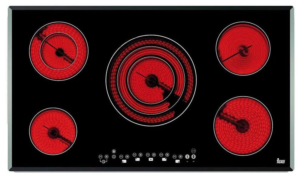 Teka TR 951, Czarny, Wbudowany, 90 cm, Ceramiczna, Szkło Zdjęcie produktu 