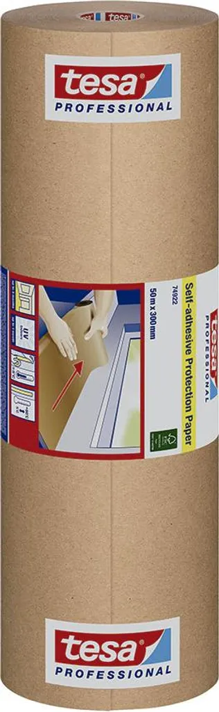 Tesa 74922-00001-00 Papier de Protection Autocollant - 50m x 300mm