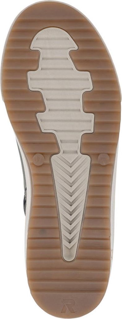 Rieker Damen Stiefelette Robuste Leder Boots mit Reißverschluss Weite F1/2 W0171, Größe:39 EU, Farbe:Grün