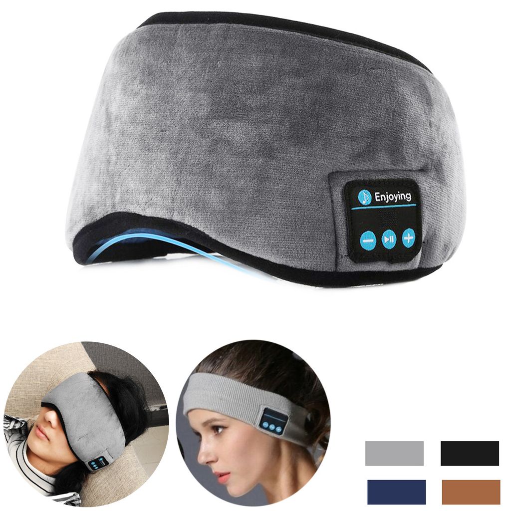 Bluetooth 5.0 Schlafkopfhörer Augenmaske 3D Schlafmaske Musik Hypnose Augenbinde 