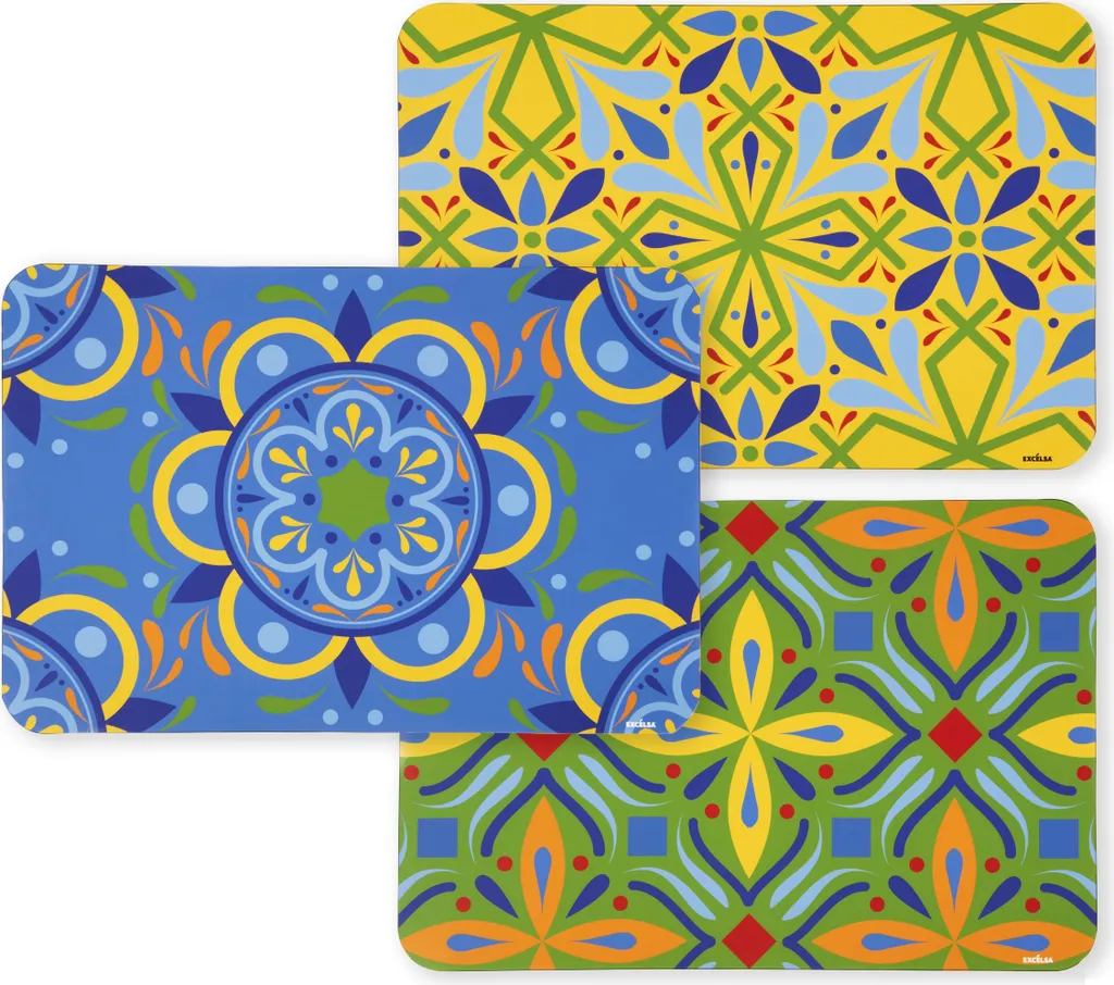 Lot de 6 Sets de Table de Cuisine Lavables Puebla Excelsa 43,5x29 cm