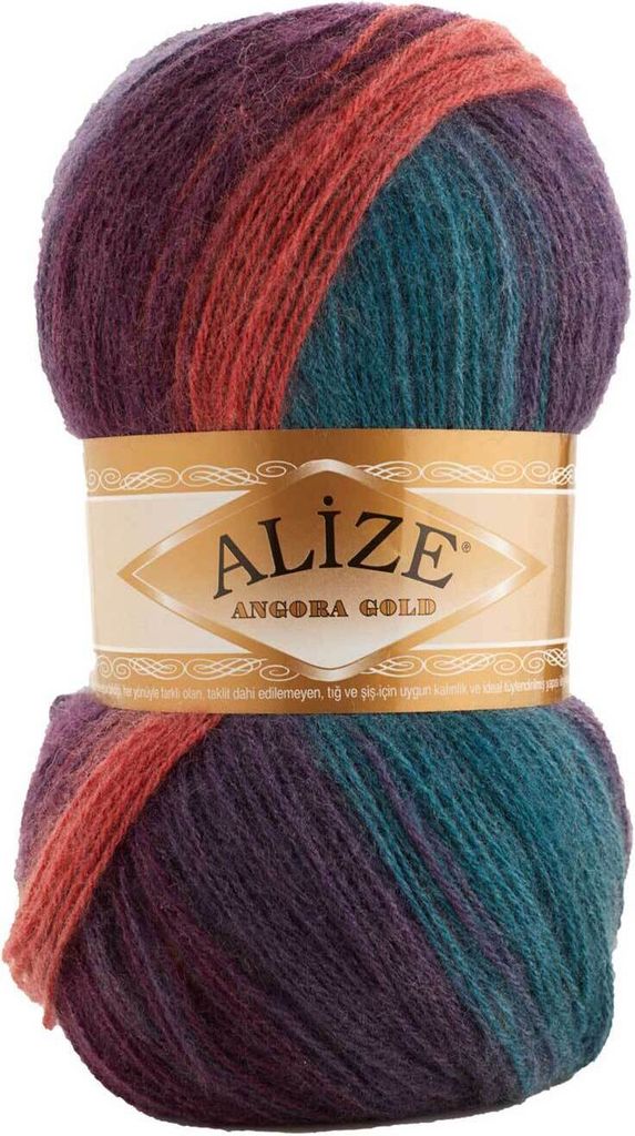 Alize Angora Gold Batik 100g Farbverlaufsgarn 20% Wolle Winterwolle Häkelgarn