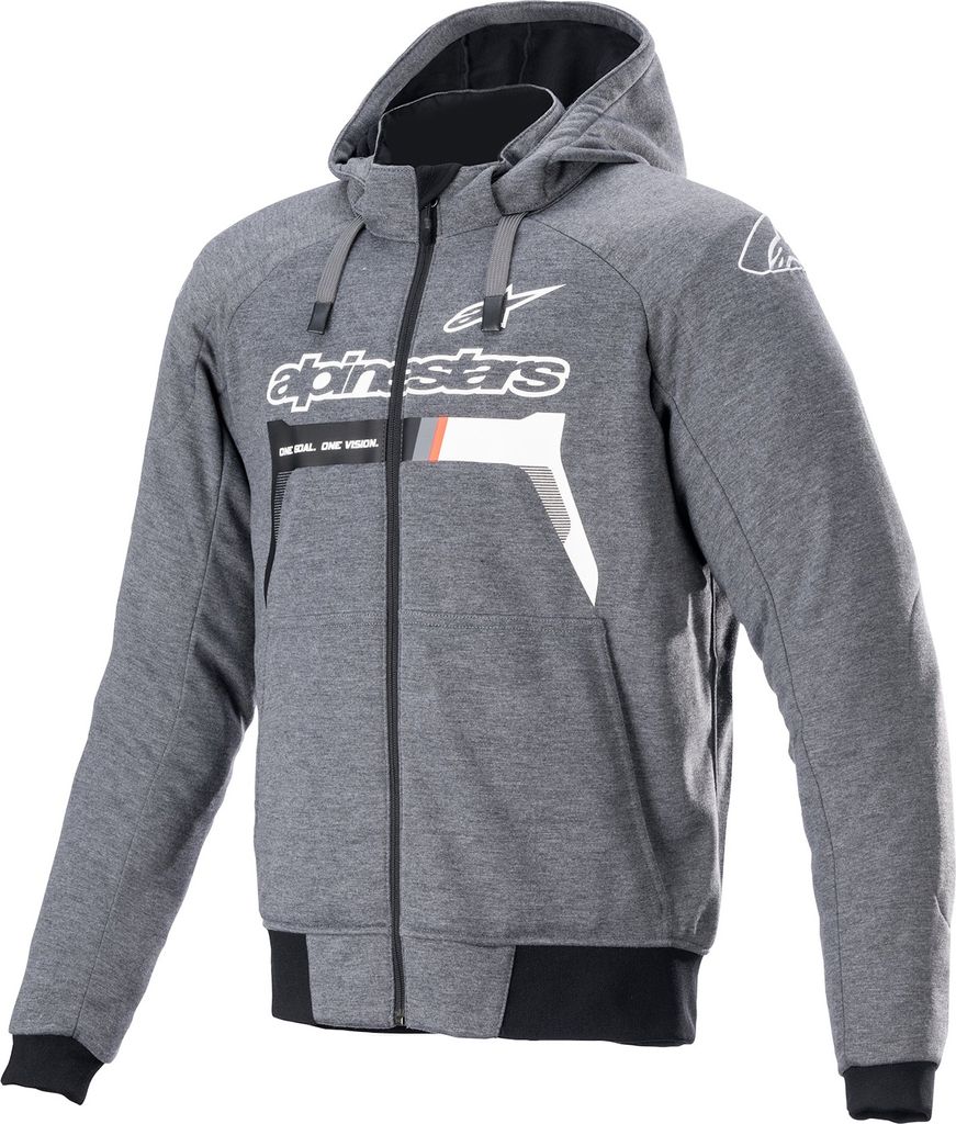 Alpinestars Chrome Ignition Motorrad Textiljacke, grau/schwarz/weiß, S