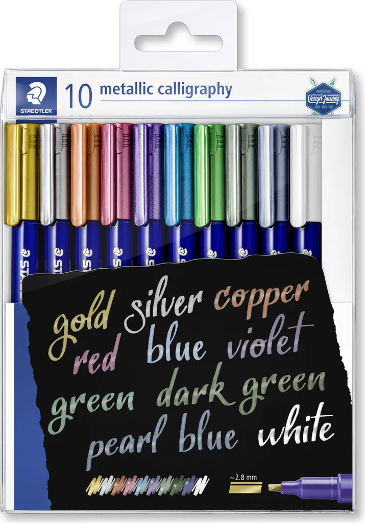 Marcatori Metallici Calligrafia Staedtler 8325 TB10 - 10 Colori