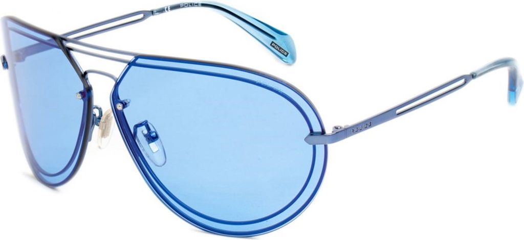Police SPLA93 Blu lucido totale 67/9/130 Damen Sonnenbrillen