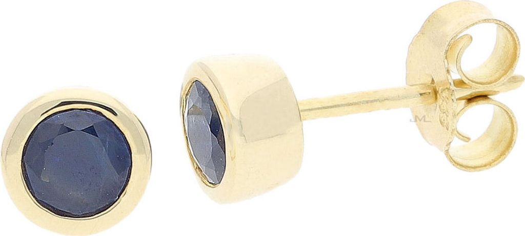 JuwelmaLux Ohrstecker 333 Gold mit Saphir JL39-06-0337