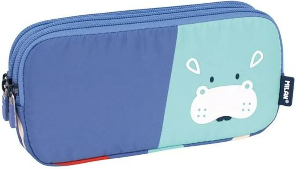 Recensione Astuccio MILAN 3 Zip Fun Animals Blu - Specifiche e Dimensioni
