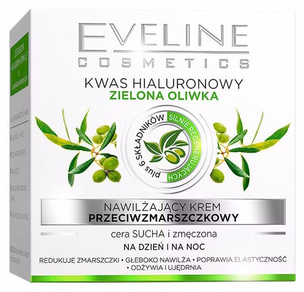 Eveline Cosmetics Kwas Hialuronowy & Zielona Oliwka – Produktbild 