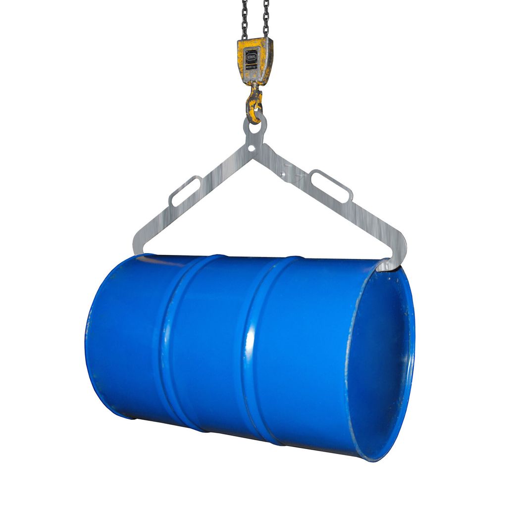 Fasszange, 360 kg, für liegende 200 l Fässer, BxTxH 1020x120x455 mm, verzinkt