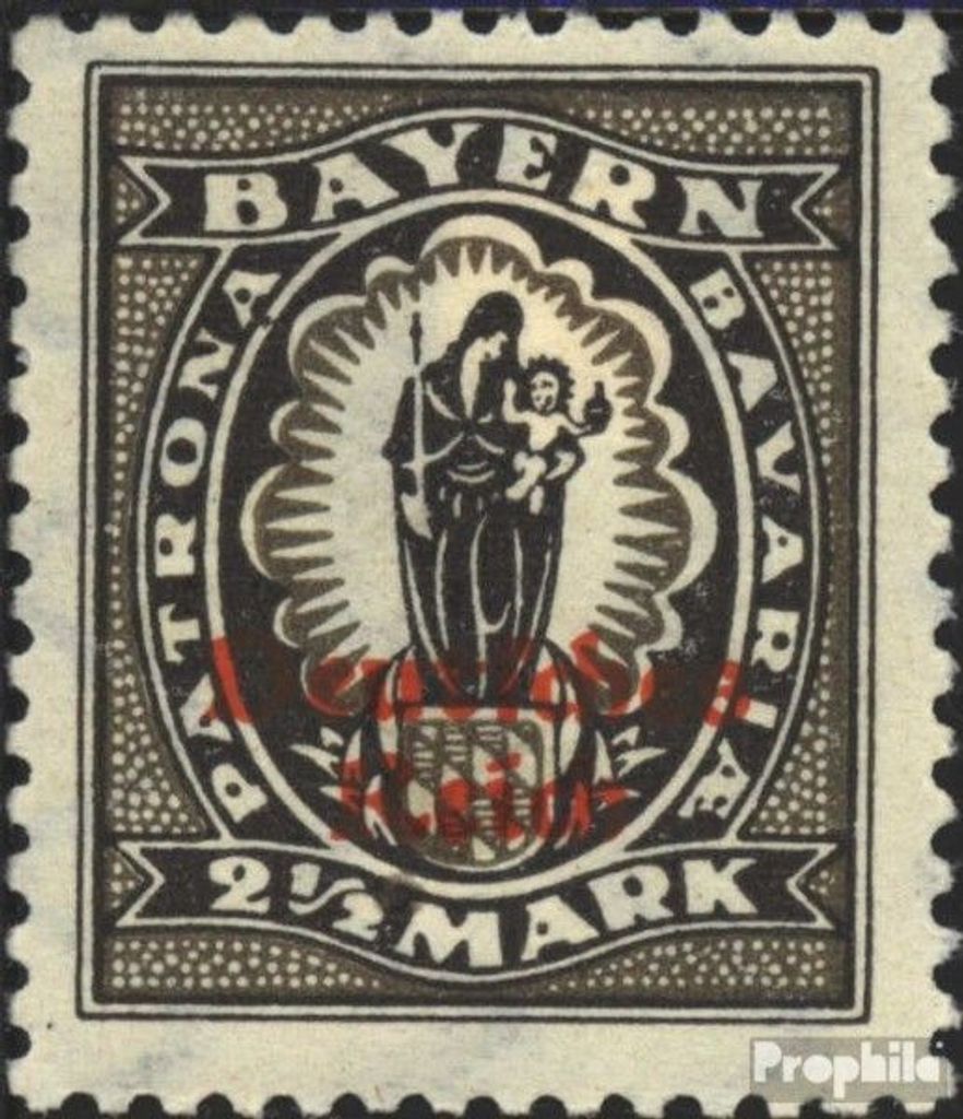 Briefmarken Deutsches Reich 1920 Mi 133I postfrisch Bayernabschied