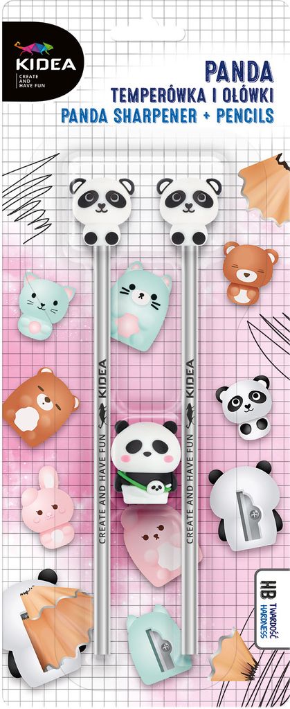 Panda Spitzer Mit Bleistiften 3 Stk Kidea 0231