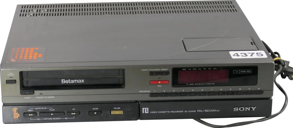 Magnétoscope Betamax Sony SL-C24PS Standard PAL SECAM pour Collection