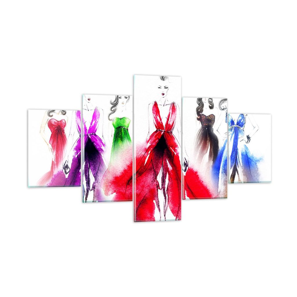 Bilder auf glas - Fotomodell Frau - 125x70cm - Glasbilder - Wandbilder - Kunstdruck - zum Aufhängen bereit - Wanddekoration aus Glas - Glas Bilder...