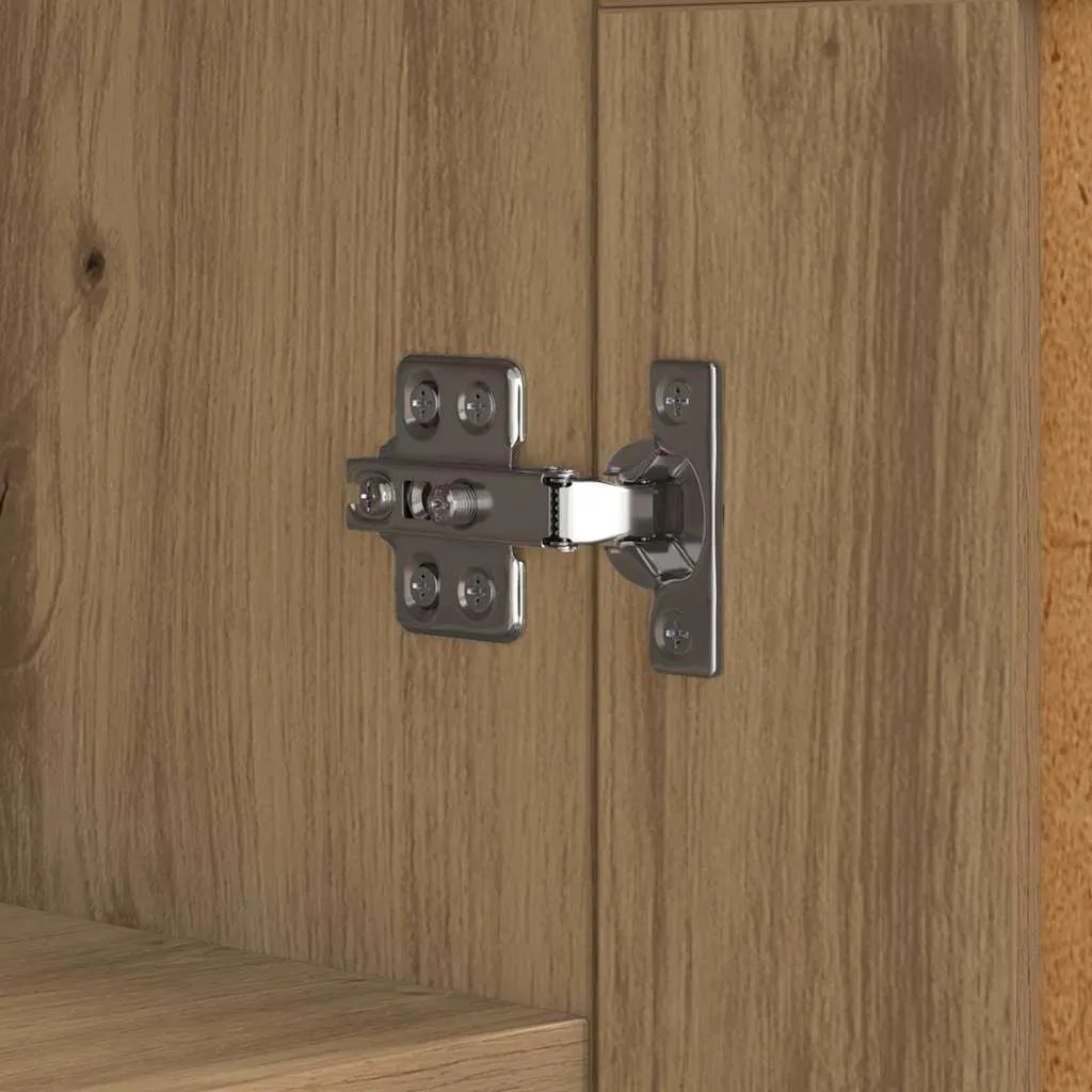 Credenza Artisan in rovere 69,5 x 34 x 90 cm in legno composito e ferro - 9