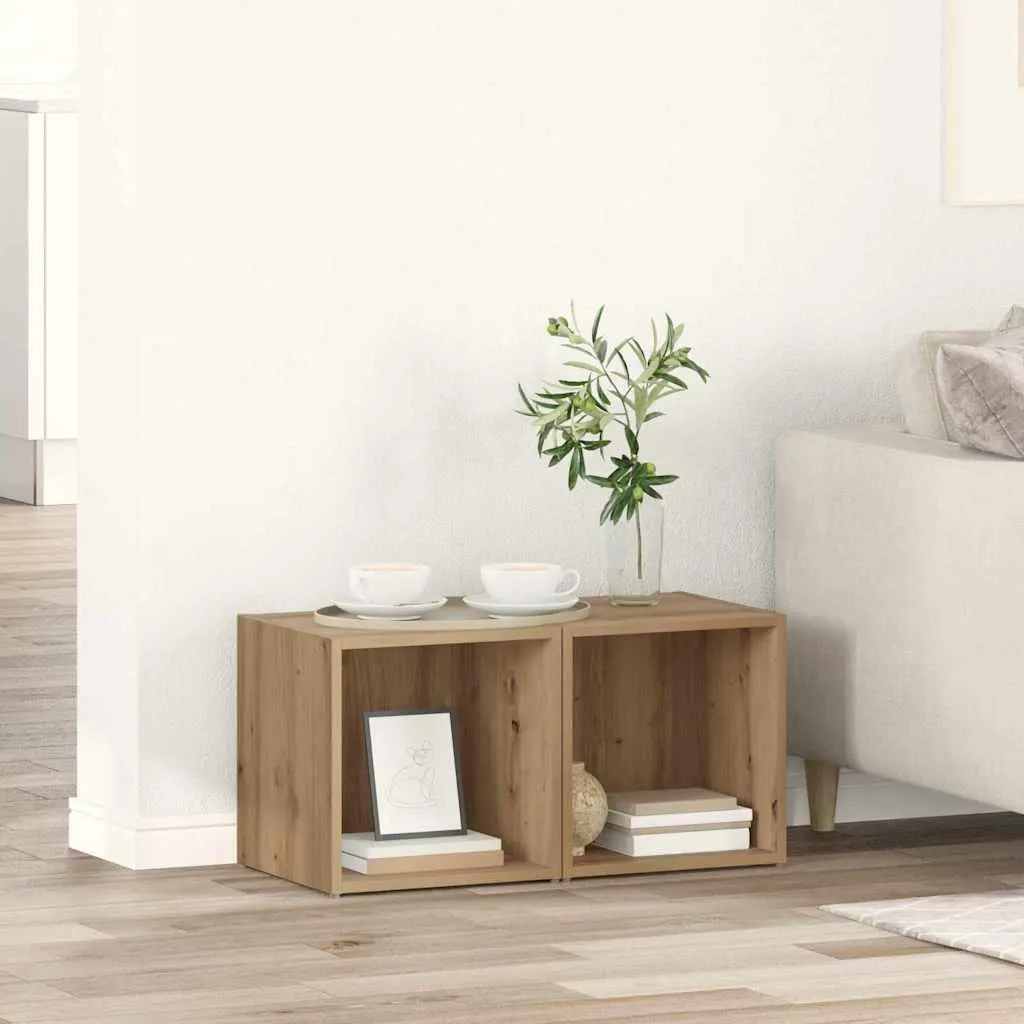 Offerta Set 2 Mobili TV Maison Exclusive Rovere Artisan 37 cm