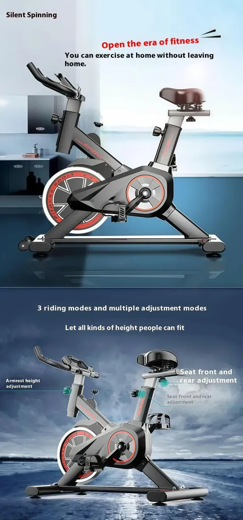 Vélo d'appartement compact sans écran pour entraînement simple - 8