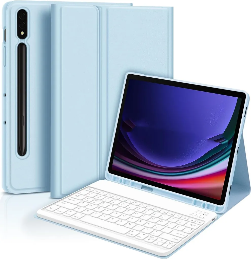 Custodia Tastiera Bluetooth Samsung Tab S10 FE Plus 13.1" Blu - Offerta