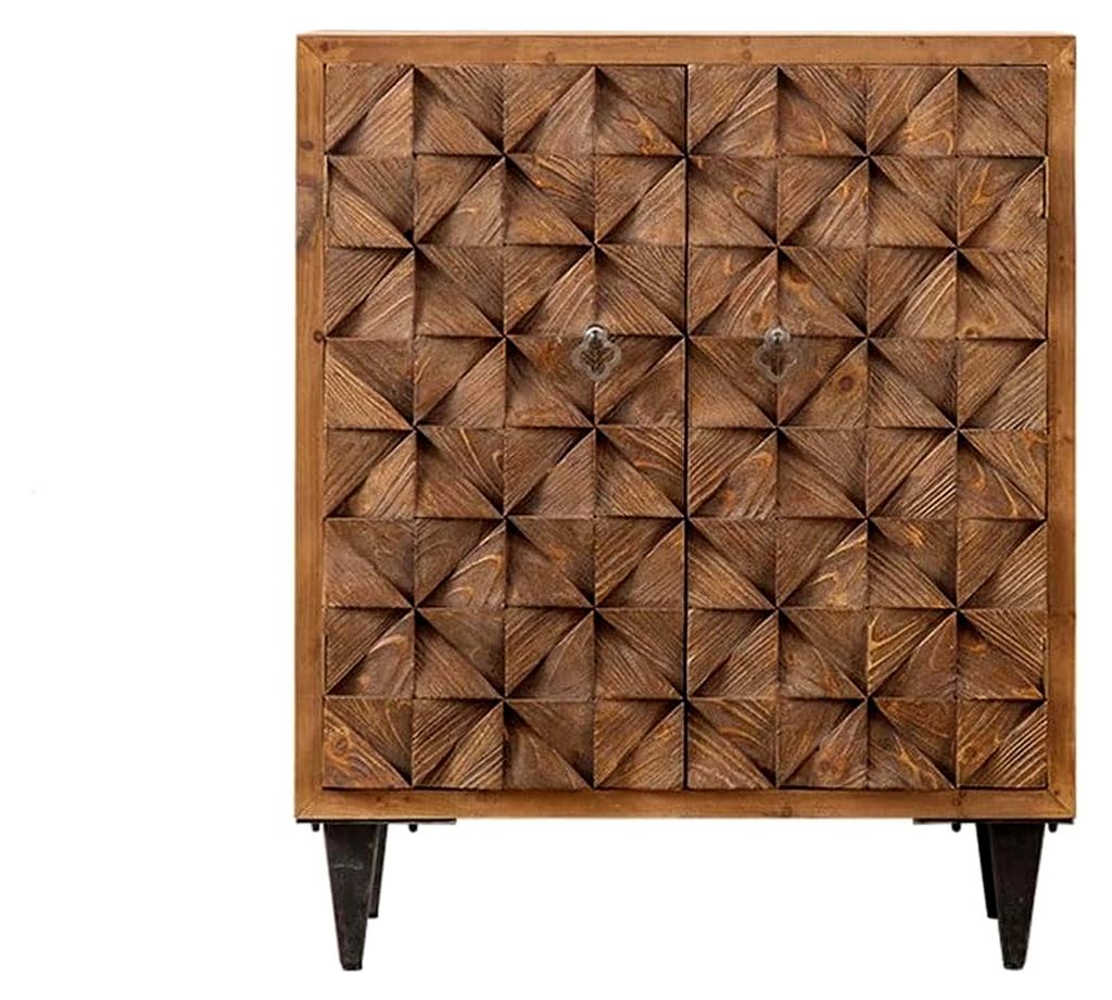 Sideboard Kreativer Eingangsschrank Dekorativer Schrank Aufbewahrungsschrank Retro Zweitüriges Restaurant Sideboard Buffetschrank (78 x 38 x 94,5 cm)