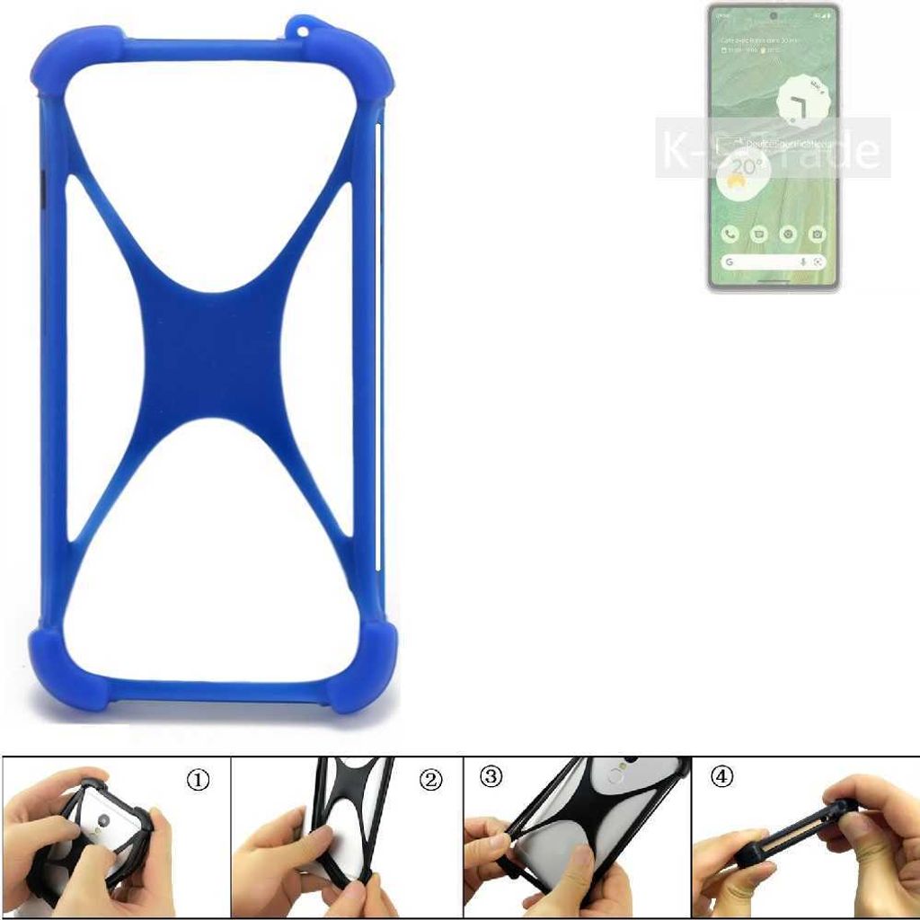 K-S-Trade Handy Hülle kompatibel mit Google Pixel 7 Silikon Schutzhülle Cover Case Bumper Silikoncase TPU Softcase Schutz Hülle Smartphone