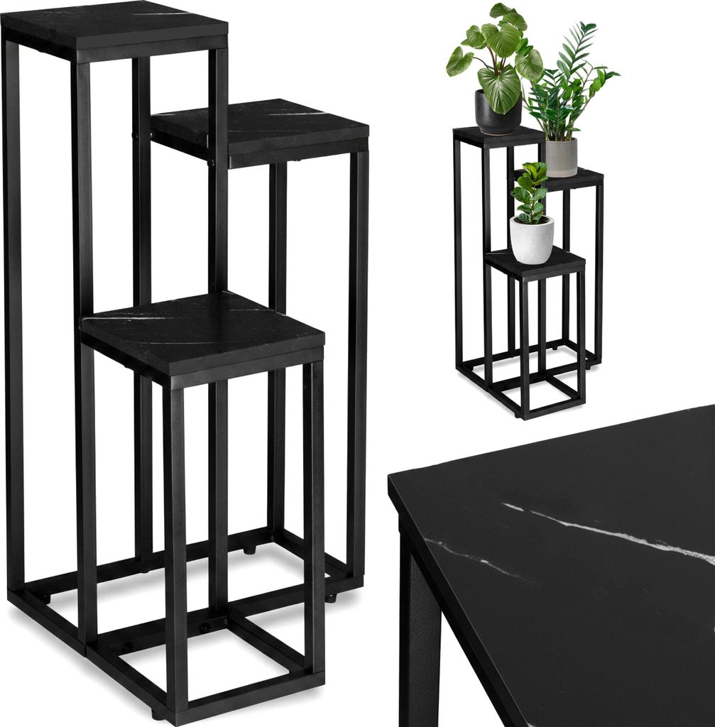 Support De Fleurs En Métal Noir Pour Fleurs Plantes Image du produit 