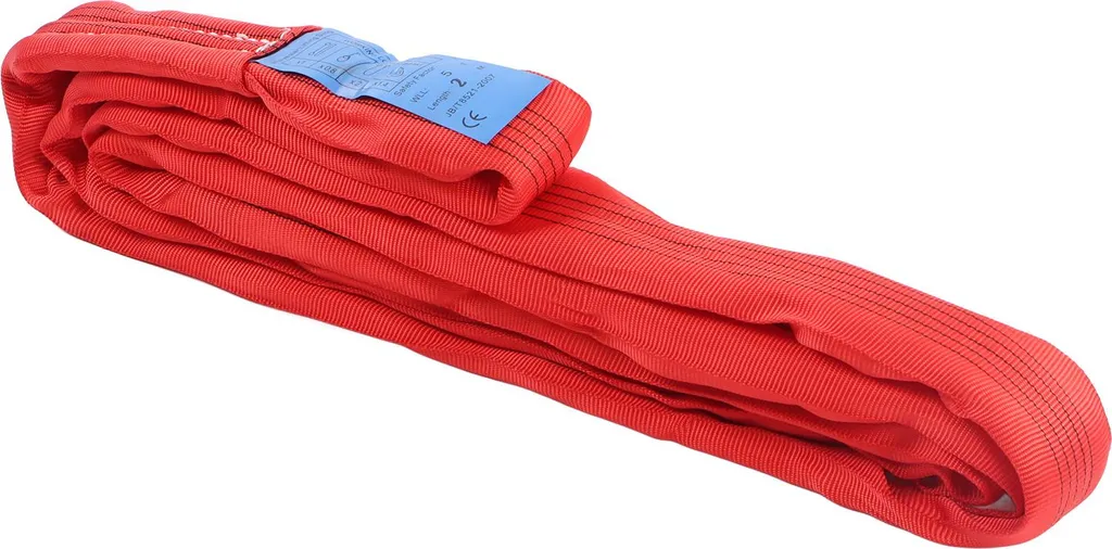Sangle levage 5T pour chantier et grue, polyester 2m usage intensif - 9