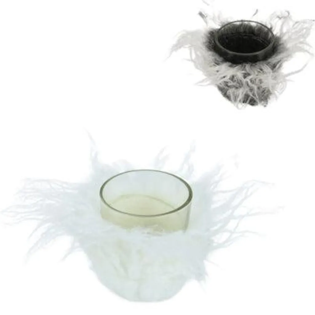 Porte-bougies en laine 8 cm : Solution déco cocooning pour votre table