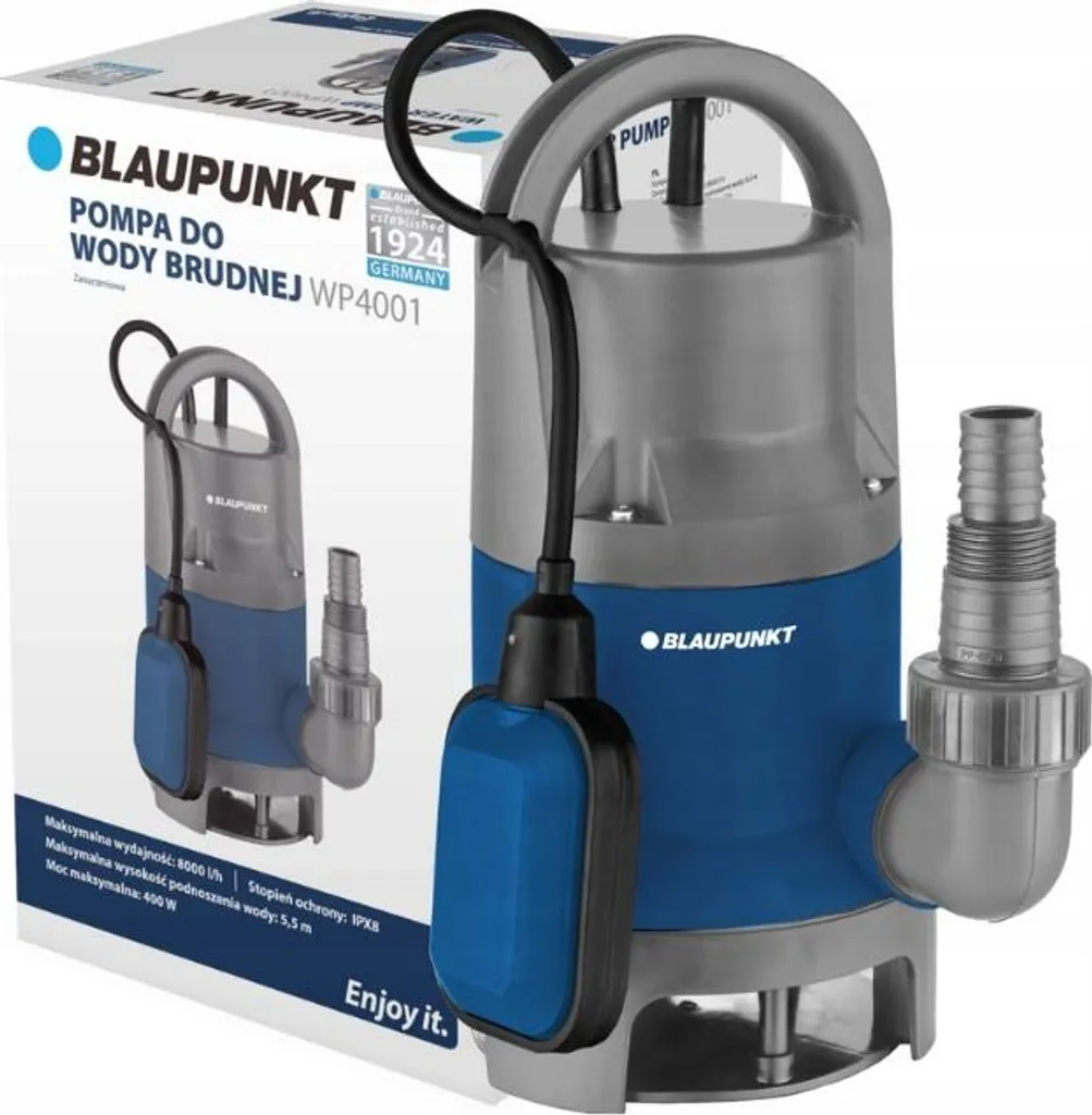 Pompe submersible Blaupunkt WP4001 8000l/h 400W pour eaux sales