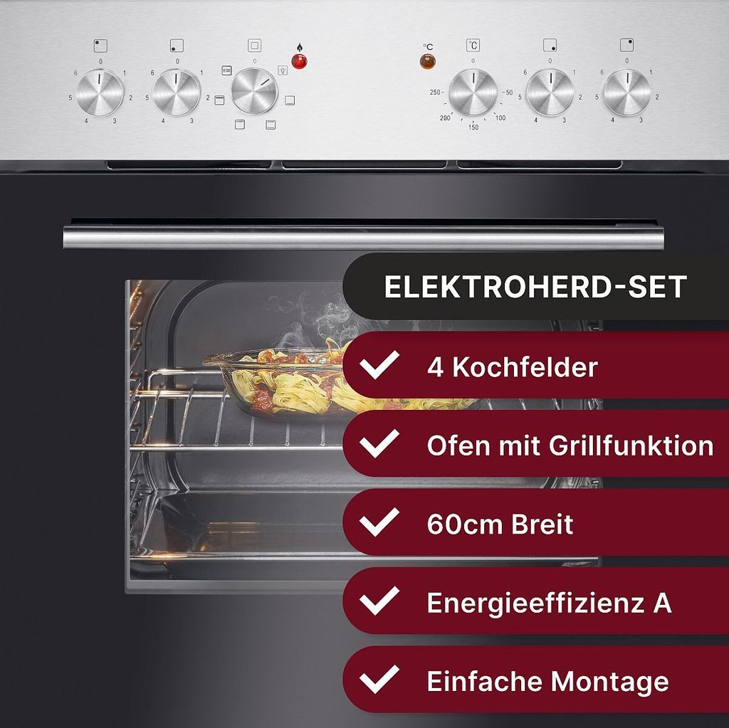 Bomann Backofen mit 60cm Glaskeramik-Kochfeld | Produktbild 2