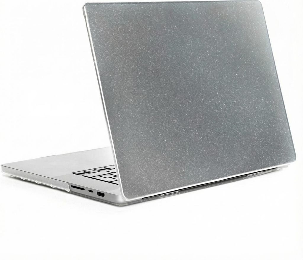 Selencia Glitzer Cover MacBook Air 13 Zoll (2022 / 2024 M3 chip / 2025 M4 chip) - Transparent