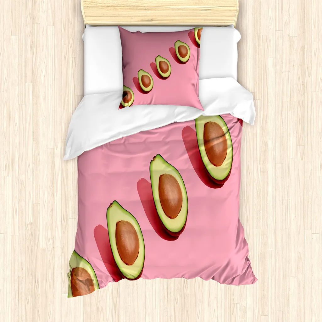 ABAKUHAUS Set Letto Avocado 135x200 Anallergico Alta Qualità