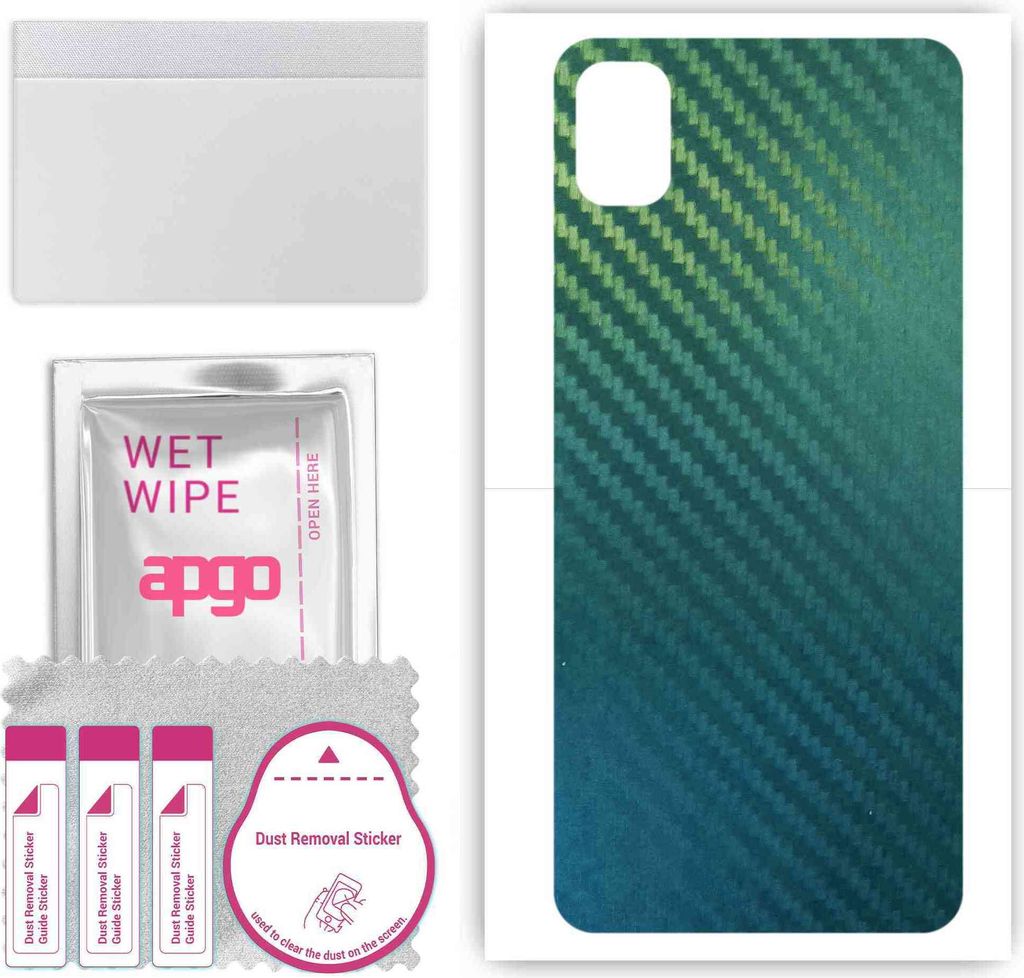 apgo Rückseite Schutzfolie, Skin, kompatibel mit TCL ION Z, Hinten Displayschutzfolie aus Vinylfolie, kratzfest, einfache Montage - Kohlenstoff-Ch...