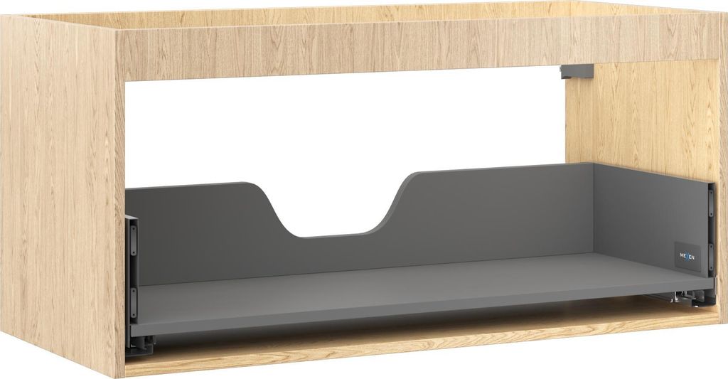 Mexen Box-A Waschtischunterschrank Korpus 100 cm, 1 Schublade, Eiche - 91AX0-1000-470-1-81