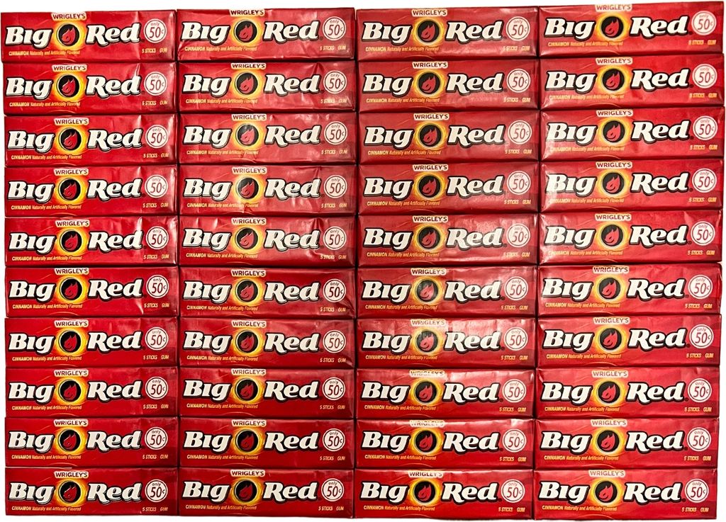 Žvýkačky Wrigley's Big Red 200 kusů (40x5 proužků) Obrázek produktu 2