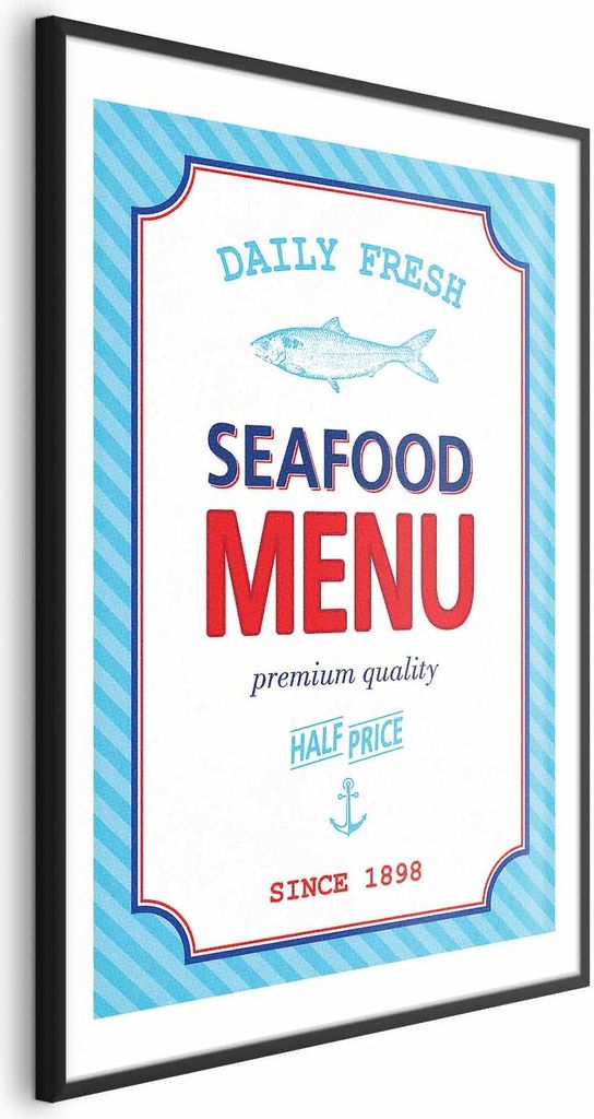 Posterpapier Poster - Menu 60x90 cm Text m-A-0903-ao-a