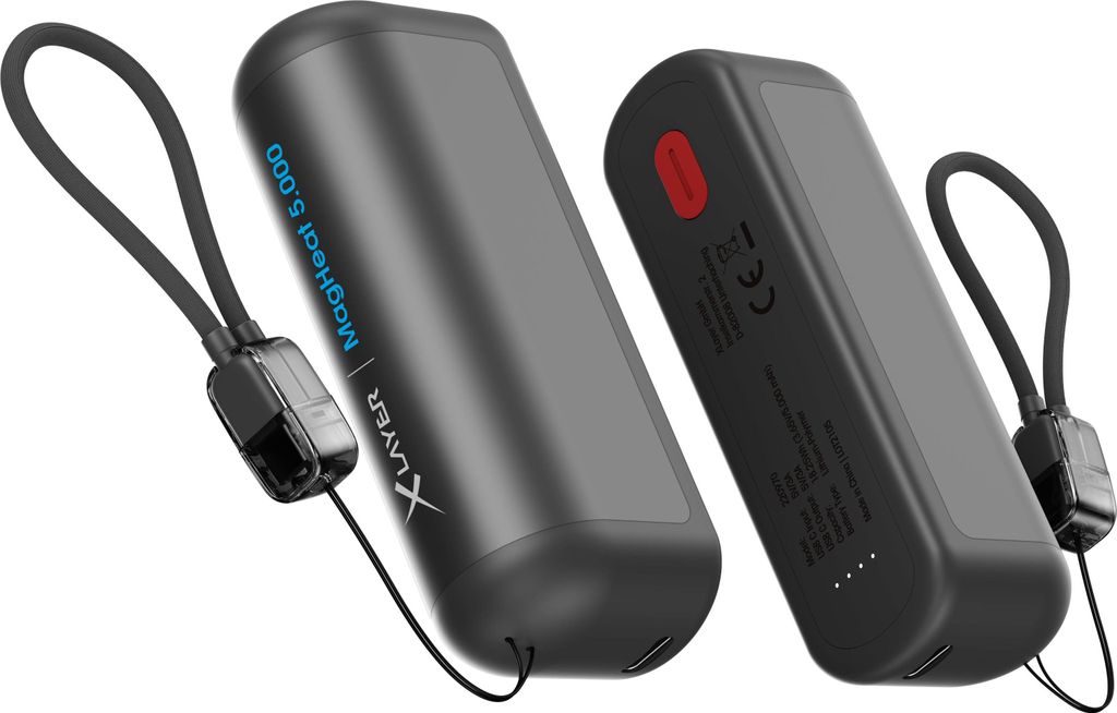 XLayer Powerbank Plus + Handwärmer Duo 2x 5000mAh, Schwarz Produktbild 