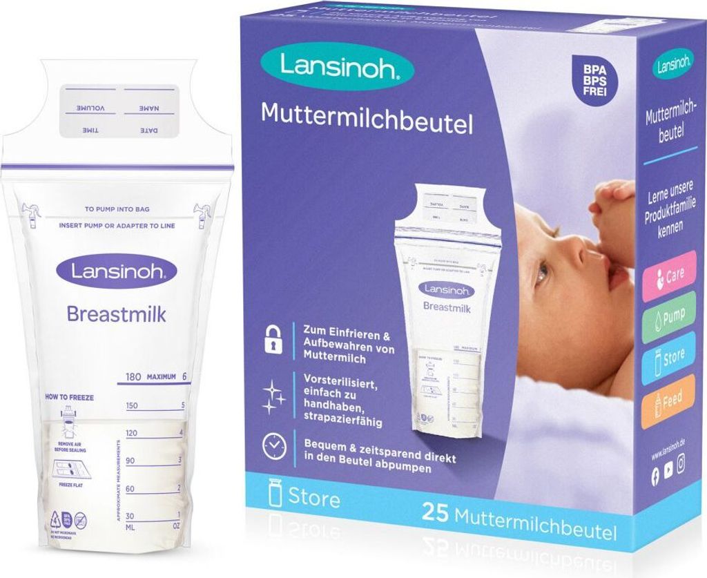 Lansinoh 99204 Sáček na mateřské mléko Obrázek produktu 