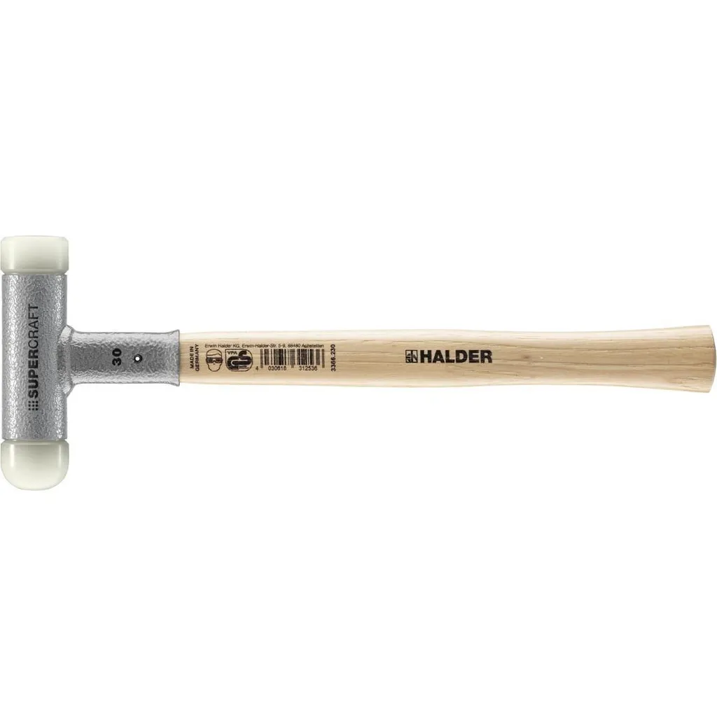 Mazzuola Halder SUPERCRAFT Soft-Face 40mm - Massima Precisione 460g