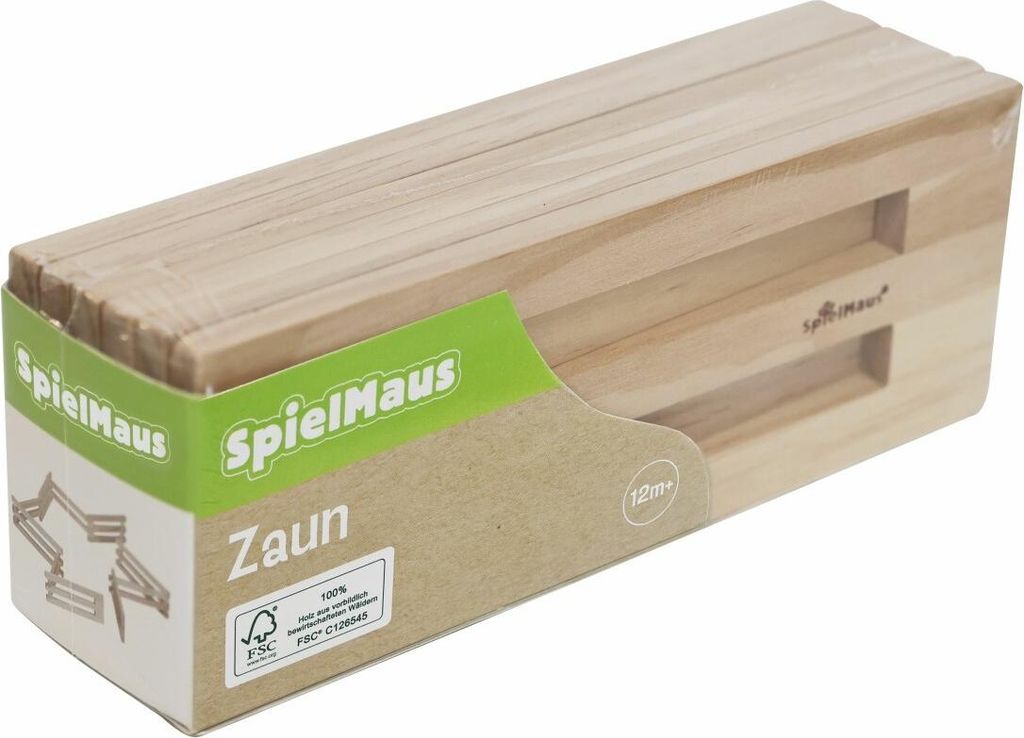 Holz Spielzaun, faltbar, 170 cm lang, 7 cm hoch Produktbild 