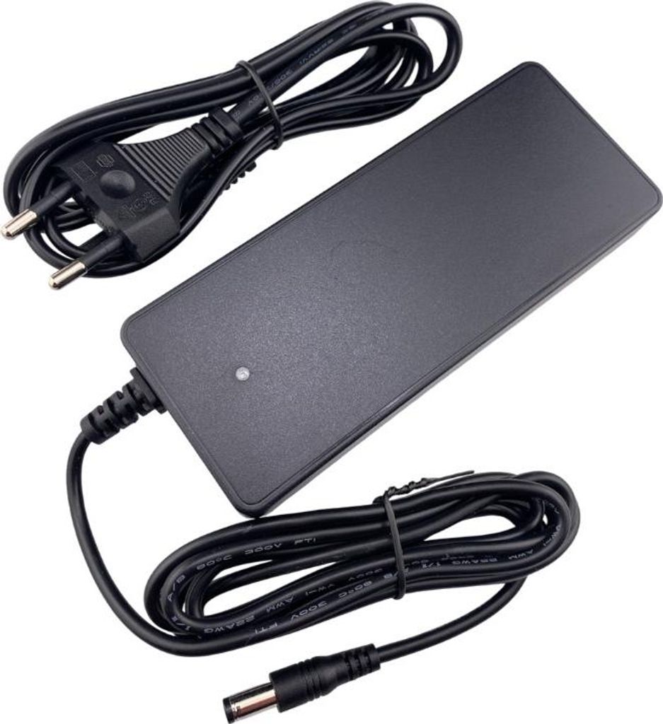 Trade-Shop Netzteil Ladegerät Ladekabel Adapter 42V 2A für 36V Akkus mit 5,5mm x 2,5mm Rundstecker für E-Bike Rollstuhl Motorrad Elektroroller