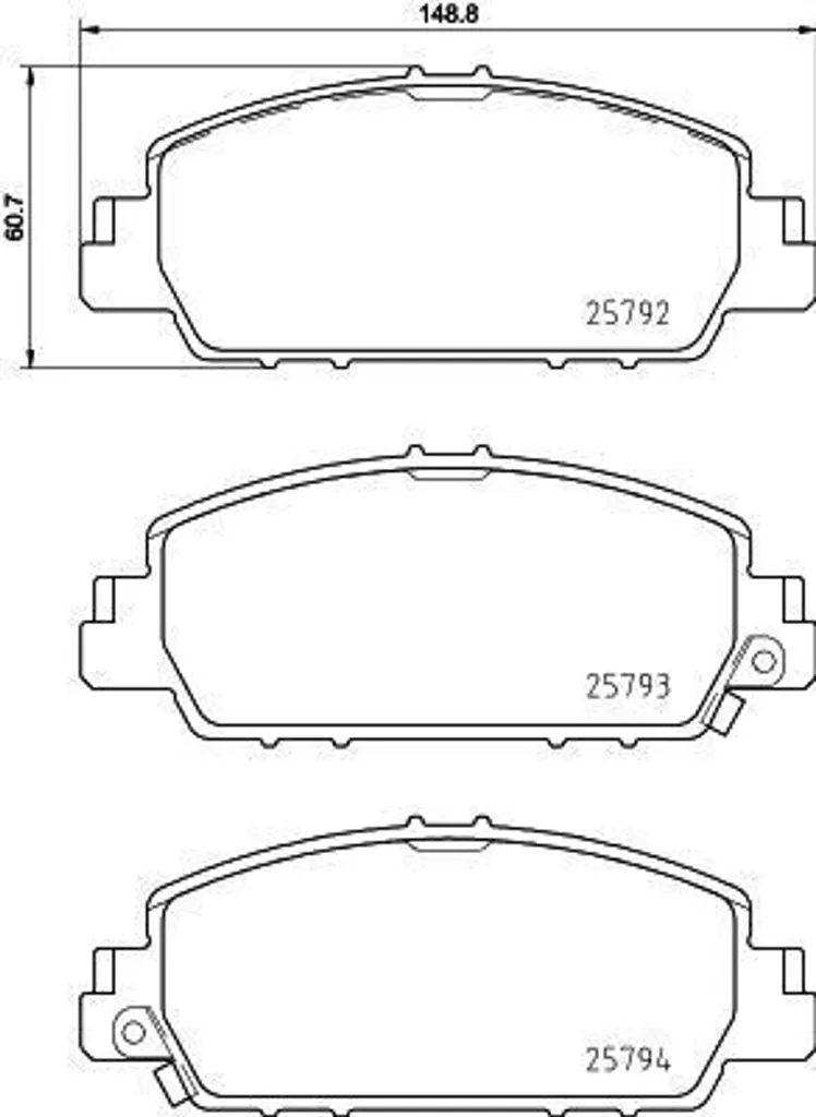 Plaquettes de frein HELLA 8DB 355 021-471 pour Accord VIII et HR-V RU