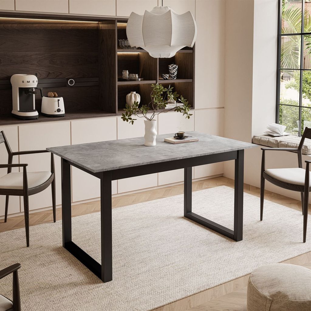 ARTON II ausziehbarer Tisch 140 cm Bellato Grau, Produktbild 