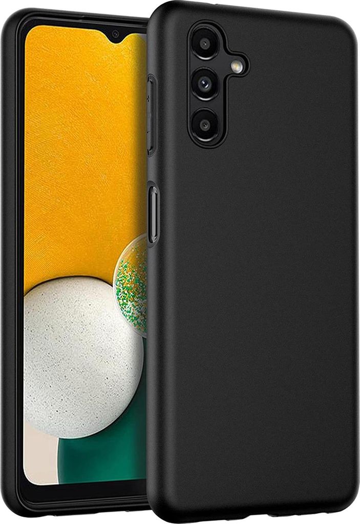 Silikon Hülle für Samsung Galaxy A13 5G / A04s Schutzhülle Matt Schwarz Backcover Handy Case