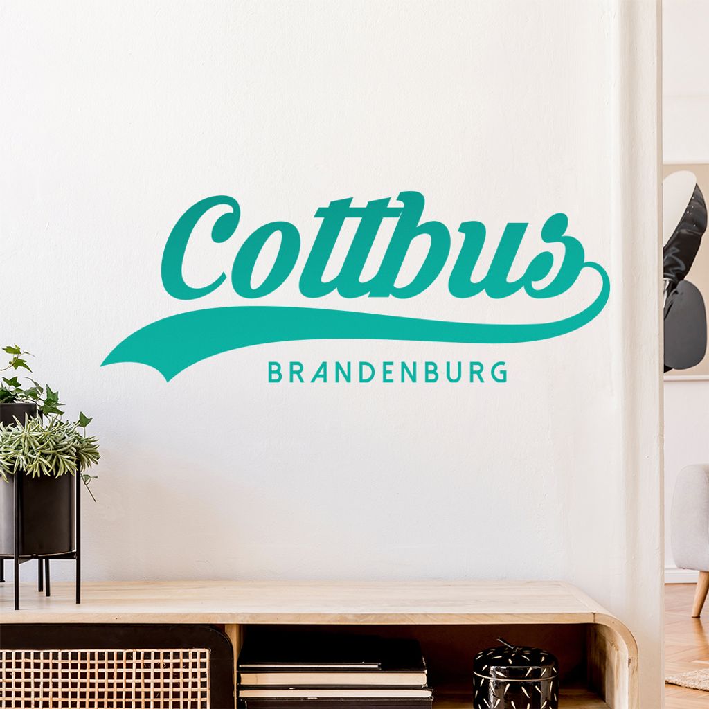 Cottbus Brandenburg Wandtattoo Wandaufkleber Wall Sticker - Dekoration, Küche, Wohnzimmer, Schlafzimmer, Badezimmer