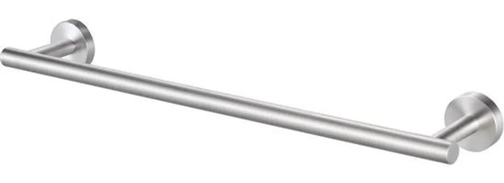 Porte-serviette inox brossé 50 cm : fixation murale solide et durable