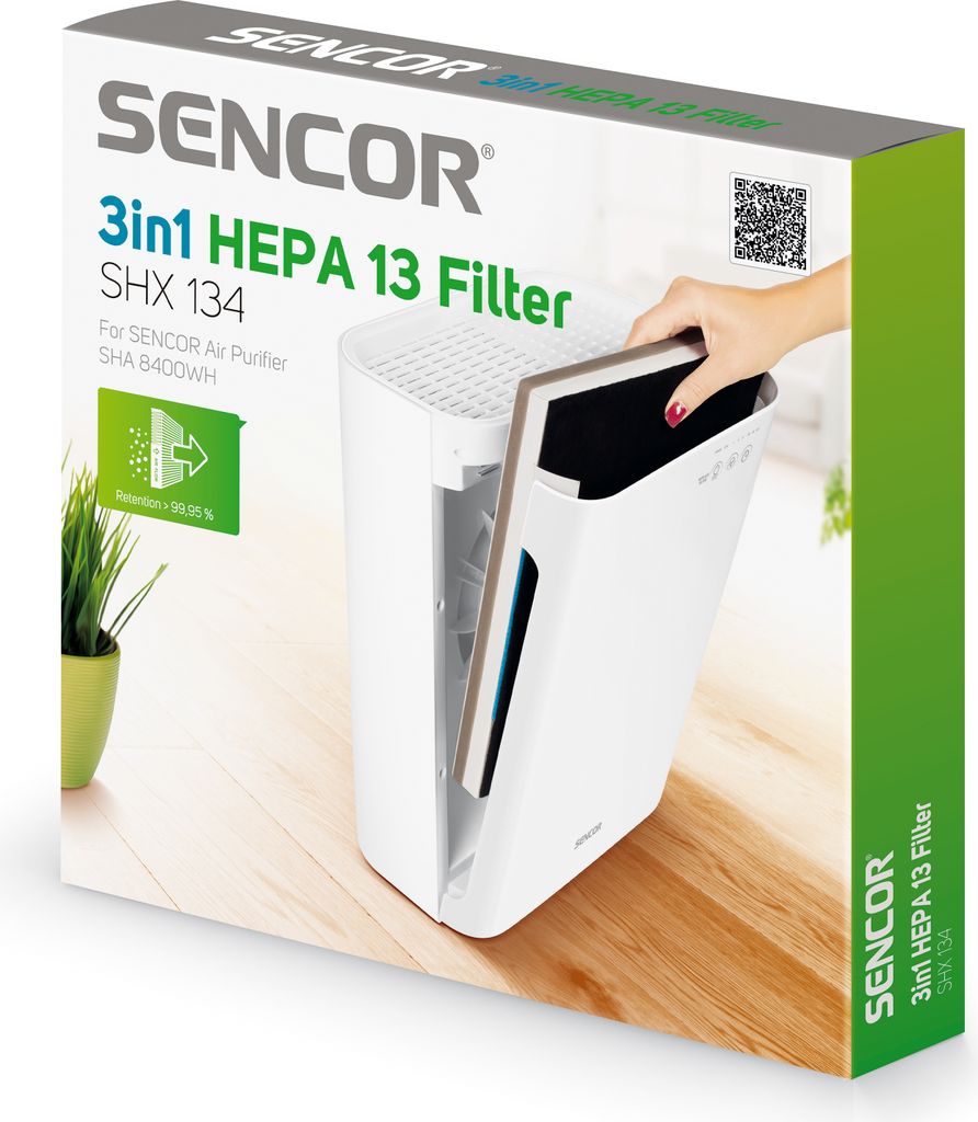 SENCOR SHX 134 HEPA 13 Filtr 3 v 1, pro Čističku vzduchu Obrázek produktu 