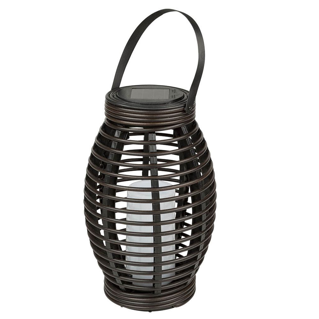 Idena Laterne LED Solarleuchte bronze Produktbild 