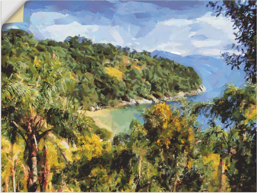 ARTland Wandbild, selbstklebend Romantische Bucht II Größe: 60x45 cm