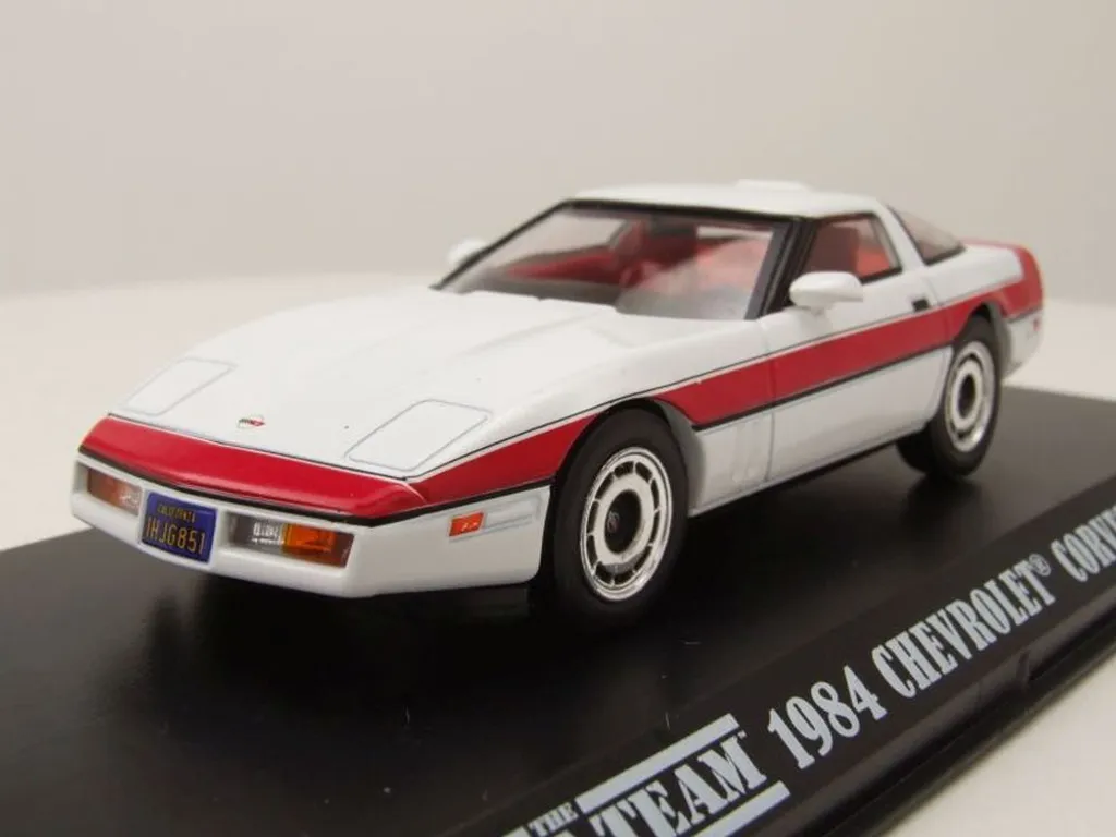 Voiture Miniature Corvette C4 1984 L'Agence Tous Risques - 1/43ème