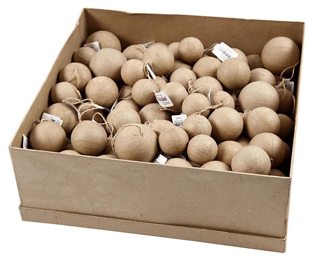 Creativ Company Papiermaché Kugel-Ornamente Bastelset 105 Produktbild 